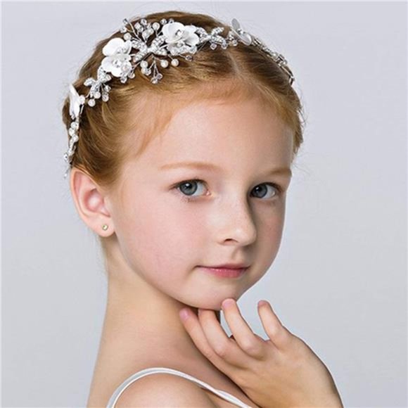 4 Pcs Headband Headpiece Bridal Bridesmaid hair band Pearls Rhinestone Headdress
